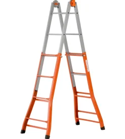 Hot Scala multifunzionale allungabile in acciaio gierre 4+4 gradini Trabatelli E Scale Professionali