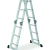 New Scala multifunzione essenza "everest 4x3" in alluminio con portata massima 150 kg 27x35x92 cm Trabatelli E Scale Professionali