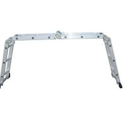 New Scala multifunzione essenza "everest 4x3" in alluminio con portata massima 150 kg 27x35x92 cm Trabatelli E Scale Professionali