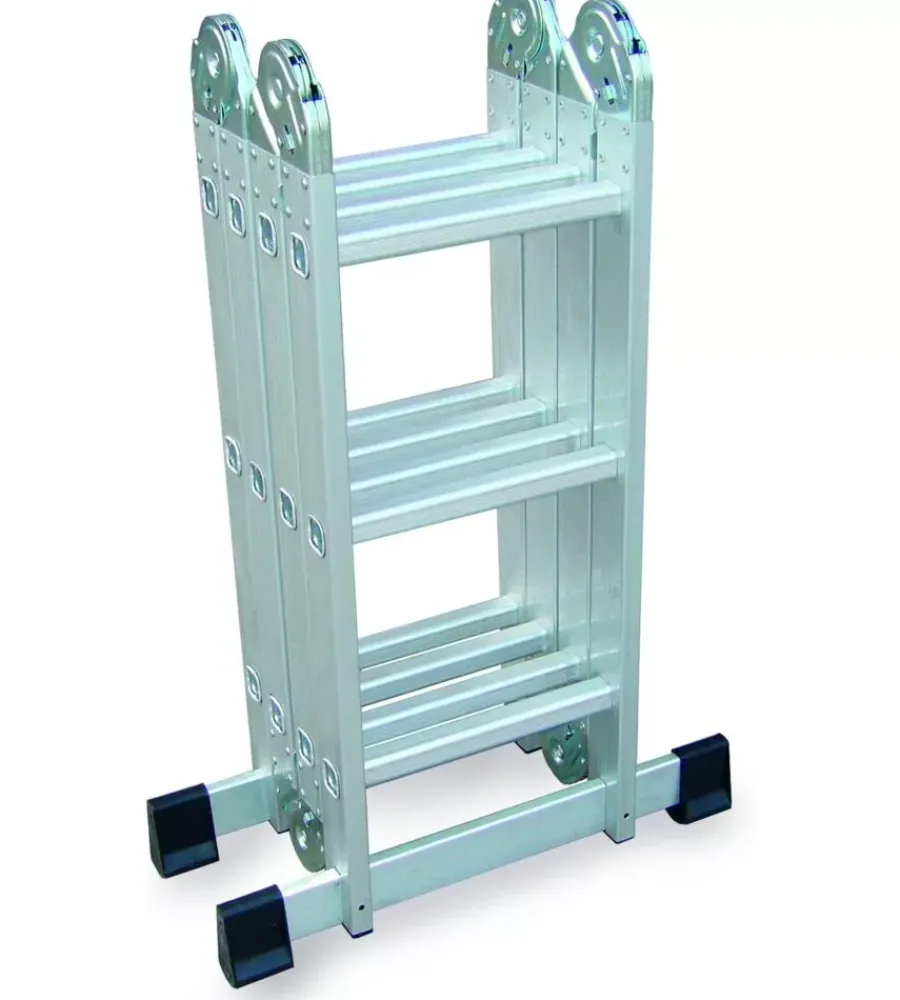 New Scala multifunzione essenza "everest 4x3" in alluminio con portata massima 150 kg 27x35x92 cm Trabatelli E Scale Professionali