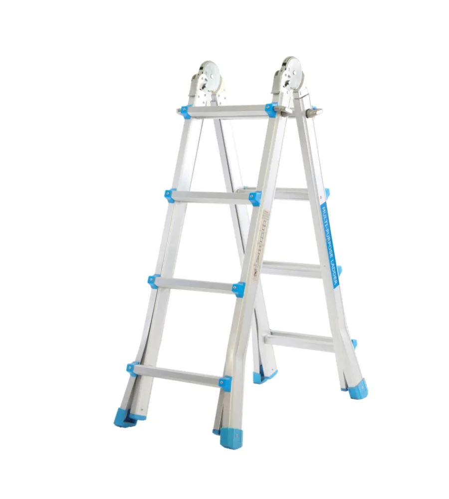 Easy System Scale E Sgabelli|Scala multiposizione in alluminio 4+4 gradini