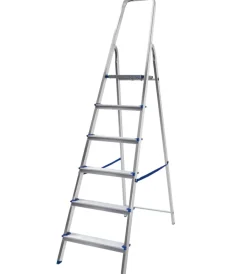 Scale E Sgabelli|Scala "piuma" in alluminio con 6 gradini 52x104x178 cm