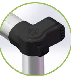 Trabatelli E Scale Professionali-Ribimex Scala telescopica allungabile in alluminio da 9 gradini con altezza massima di 263 cm - .
