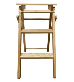 Scale E Sgabelli|Scaletta in legno di faggio 3 gradini, 55x60x32 cm