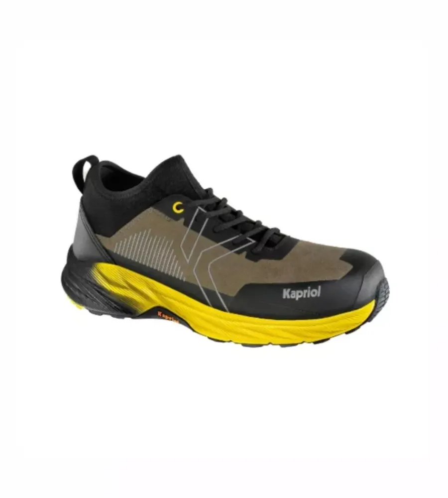 Kapriol Scarpe Antinfortunistiche|Scarpe Antinfortunistiche|Scarpa antinfortunistica con alzata a calza "dune micro sock" giallo tg 44