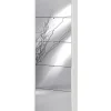 Sarmog Scarpiere|Scarpiera bianca con 5 ante a specchio, 63x29x190 cm