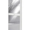 Sarmog Scarpiere|Scarpiera bianca con 4 ante a specchio e 1 cassetto, 63x29x164 cm