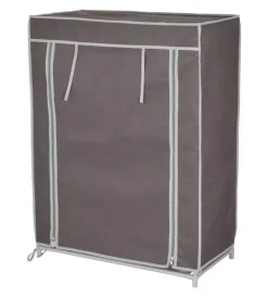 Outlet Scarpiera marrone con 3 ripiani, 61x30x80 cm Scarpiere