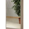 Scarpiera olmo con 3 ante a specchio, 62x114x18 cm Scarpiere