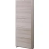 Sale Scarpiera olmo con 5 ante, 70x190x18 cm Scarpiere