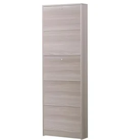 Scarpiere-Sarmog Scarpiera olmo con 5 ante, 62x182x18 cm