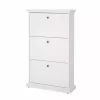 Sale Scarpiera "paris" bianca con 3 ante, 77,8x127,7x27,4 cm Scarpiere