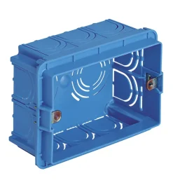 Serie Civili- Scatola incasso rettangolare 3m azzurro - vimar.