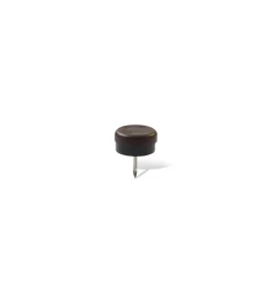 Outlet Scivoli in plastica e gomma tondi con chiodo ø 20 mm - marrone - 8 pz. Accessori