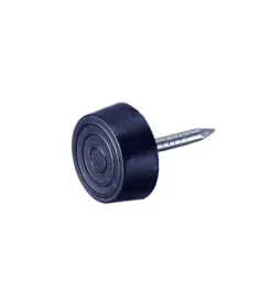 Accessori|Scivoli in pvc neri con chiodo ø 25 mm. 8 pz.