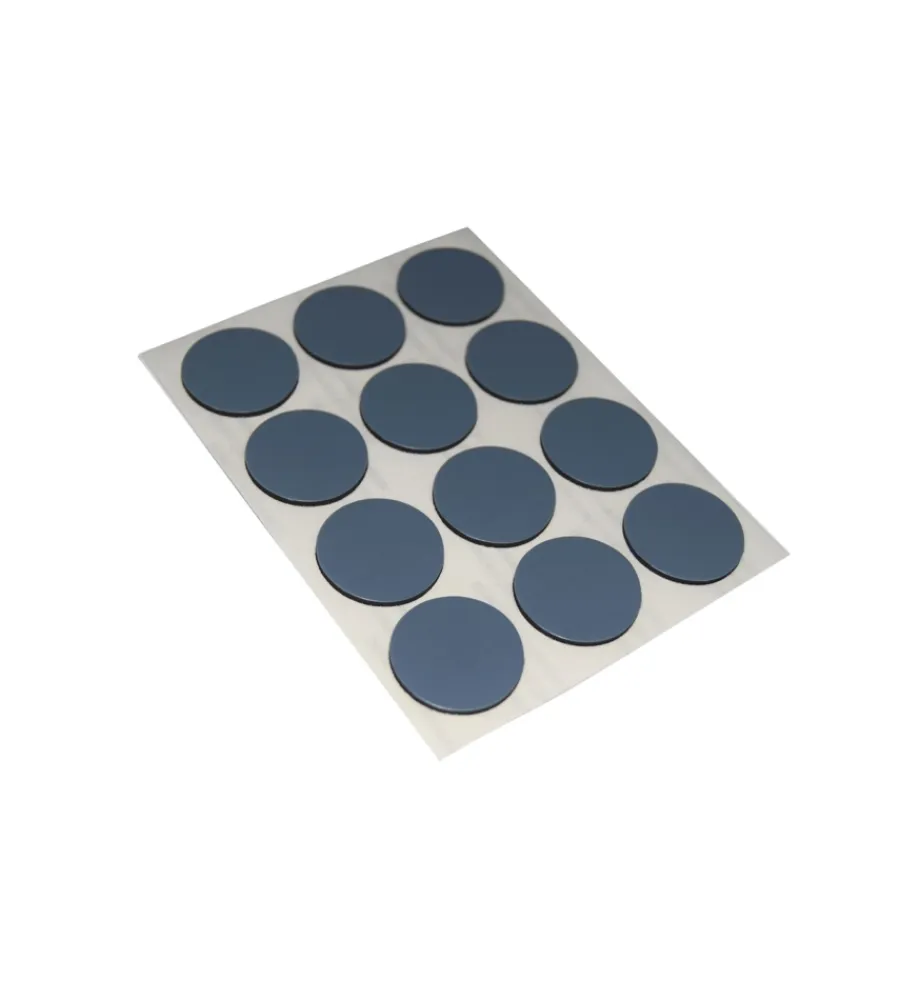 Accessori- Scivoli ptfe adesivi tondi fustellati ø 22 mm. - grigio - 12 pz.