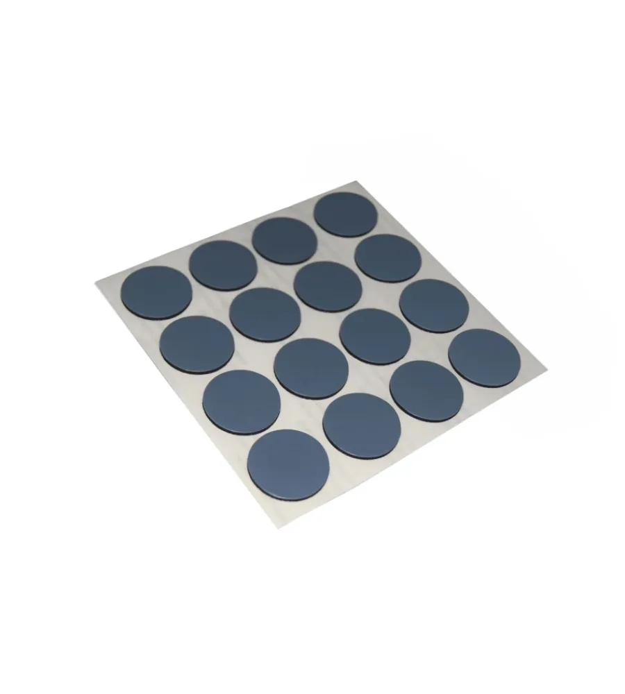 Accessori- Scivoli ptfe adesivi tondi fustellati ø 17 mm. - grigio - 16 pz.