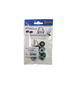 Accessori|Scivoli ptfe tondi con vite ø 25 mm. - grigio - 8 pz.