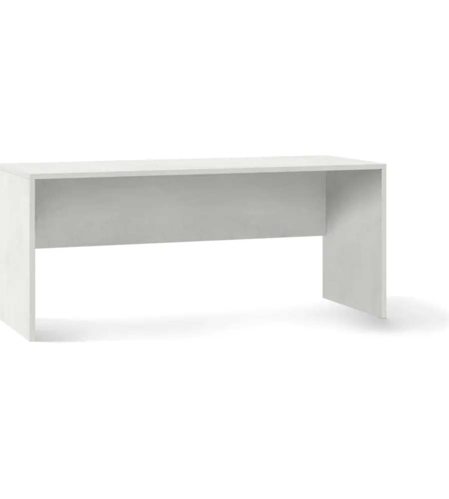 Scrivanie E Cassettiere-Sarmog Scrivania bianco ossido, 180x76x69 cm