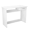Scrivanie E Cassettiere|Scrivania con cassetto e vano bianco 100x49,2x76,4 cm