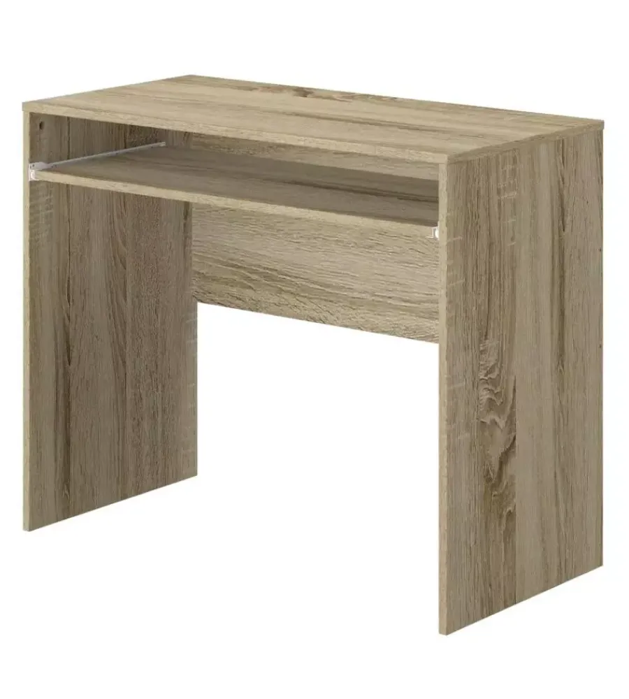 Scrivanie E Cassettiere- Scrivania con piano estraibile colore rovere armonia 90x45x74 cm
