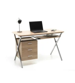 Scrivanie E Cassettiere- Scrivania "folder" rovere, 120x60x76 cm
