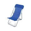 New Sdraio da giardino essenza "beach" in acciaio e textilene blu 45x72x70 cm Mobili Da Giardino E Accessori