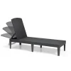 Keter Mobili Da Giardino E Accessori|Sdraio lettino prendisole "jaipur sunlounger" colore grafite, 187,5x58x29 cm -