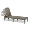 Mobili Da Giardino E Accessori-Keter Sdraio lettino prendisole "jaipur sunlounger" colore cappuccino, 187,5x58x29 cm -
