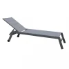 Mobili Da Giardino E Accessori- Sdraio reclinabile elica garden "formentera" in alluminio antracite 198x61x95 cm