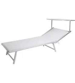 Best Sdraio regolabile elica garden "cefalu xxl" in alluminio bianco 213x85x40 cm Mobili Da Giardino E Accessori