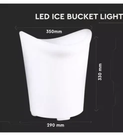 New Secchio ghiaccio luminoso led rgb 29x33x35 cm Illuminazione Per Esterno