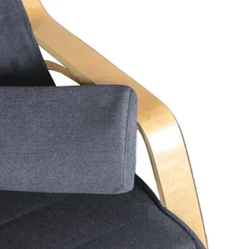 BellaHome Poltrone E Pouf|Sedia a dondolo 
