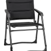Discount Sedia da campeggio "aravel vanchair" in alluminio e 3durafeel nero 48x37x82 cm Campeggio