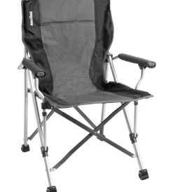 Campeggio-Brunner Sedia da campeggio "raptor classic" in acciaio e poliestere grigio e nero 51x44x48/90 cm