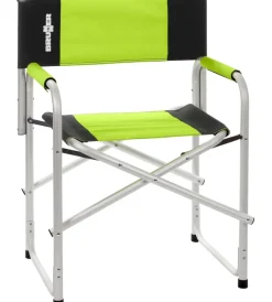 Brunner Campeggio|Sedia da campeggio "bravura" in alluminio e poliestere nero e verde 60x47x46/83 cm