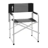 Brunner Campeggio|Sedia da campeggio "one shot" in alluminio e poliestere grigio e nero 56x45,5x46/81 cm