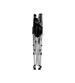 Campeggio-Brunner Sedia da campeggio "raptor suspension" in acciaio e poliestere grigio 51x40x47/94 cm
