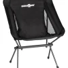 Sale Sedia da campeggio "orbit chair l" in alluminio e poliestere grigio e nero 55x42x40/75 cm Campeggio
