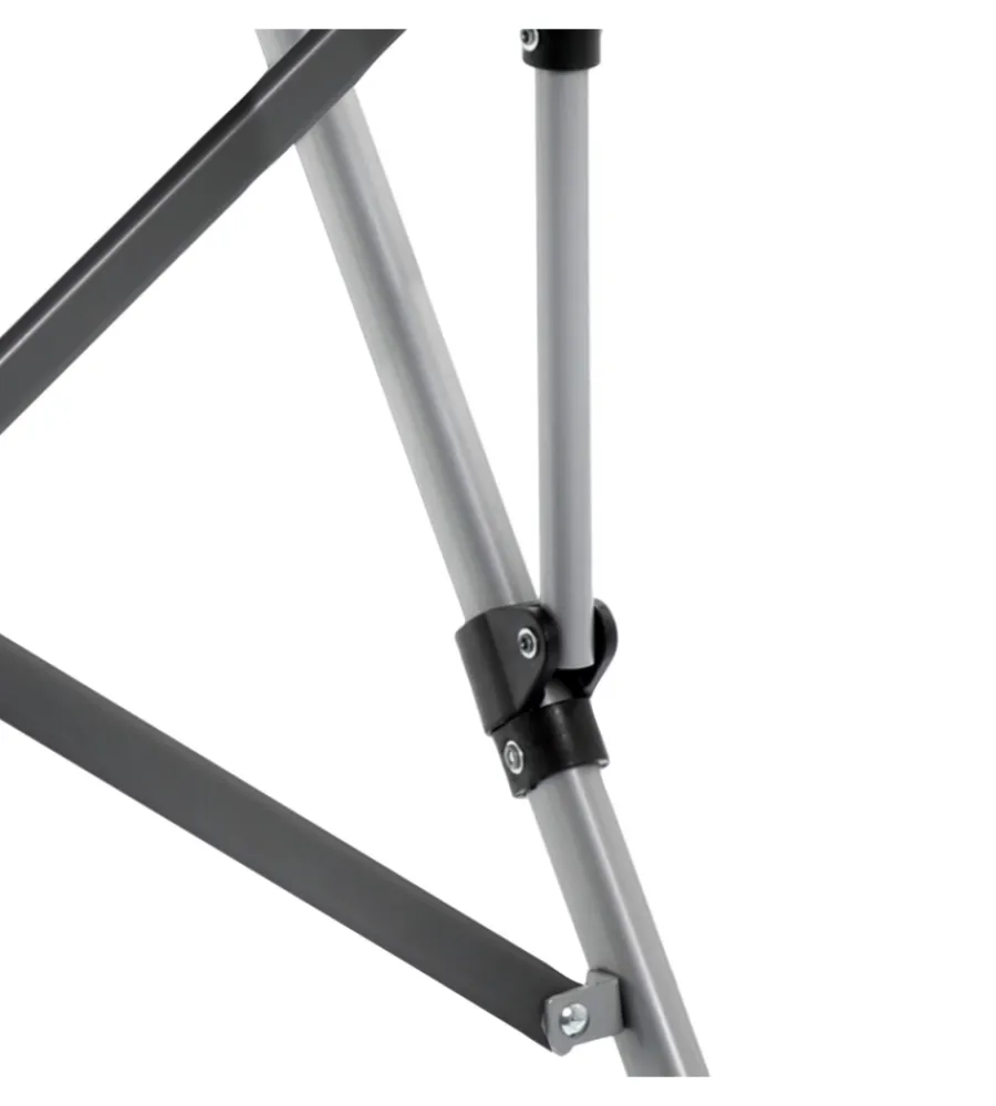 Outlet Sedia da campeggio "raptor classic" in acciaio e poliestere grigio e ottanio 51x44x48/90 cm Campeggio