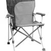 Hot Sedia da campeggio "raptor demtex"in acciaio e poliestere nero e grigio 51x44x48/90 cm Campeggio