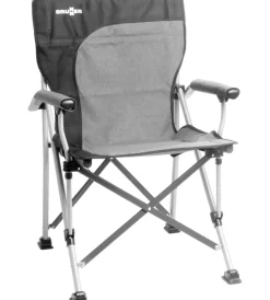 Hot Sedia da campeggio "raptor demtex"in acciaio e poliestere nero e grigio 51x44x48/90 cm Campeggio