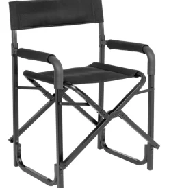 Campeggio-Brunner Sedia da campeggio "aravel director" in alluminio e 3durafeel nero 45x35x48/87,2 cm