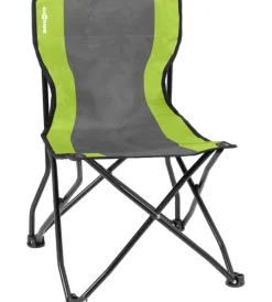 Campeggio-Brunner Sedia da campeggio "action equiframe" in acciaio e poliestere grigio e verde 50,5x57x46/77 cm