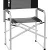 Brunner Campeggio|Sedia da campeggio "bravura" in alluminio e poliestere nero e grigio 60x47x46/83 cm