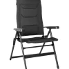 Brunner Campeggio|Sedia da campeggio reclinabile "aravel vitachic small" in alluminio e 3durafeel antracite 47x44x121 cm