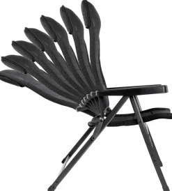 Campeggio-Brunner Sedia da campeggio reclinabile "aravel vitachic small" in alluminio e 3durafeel antracite 49x44x126 cm