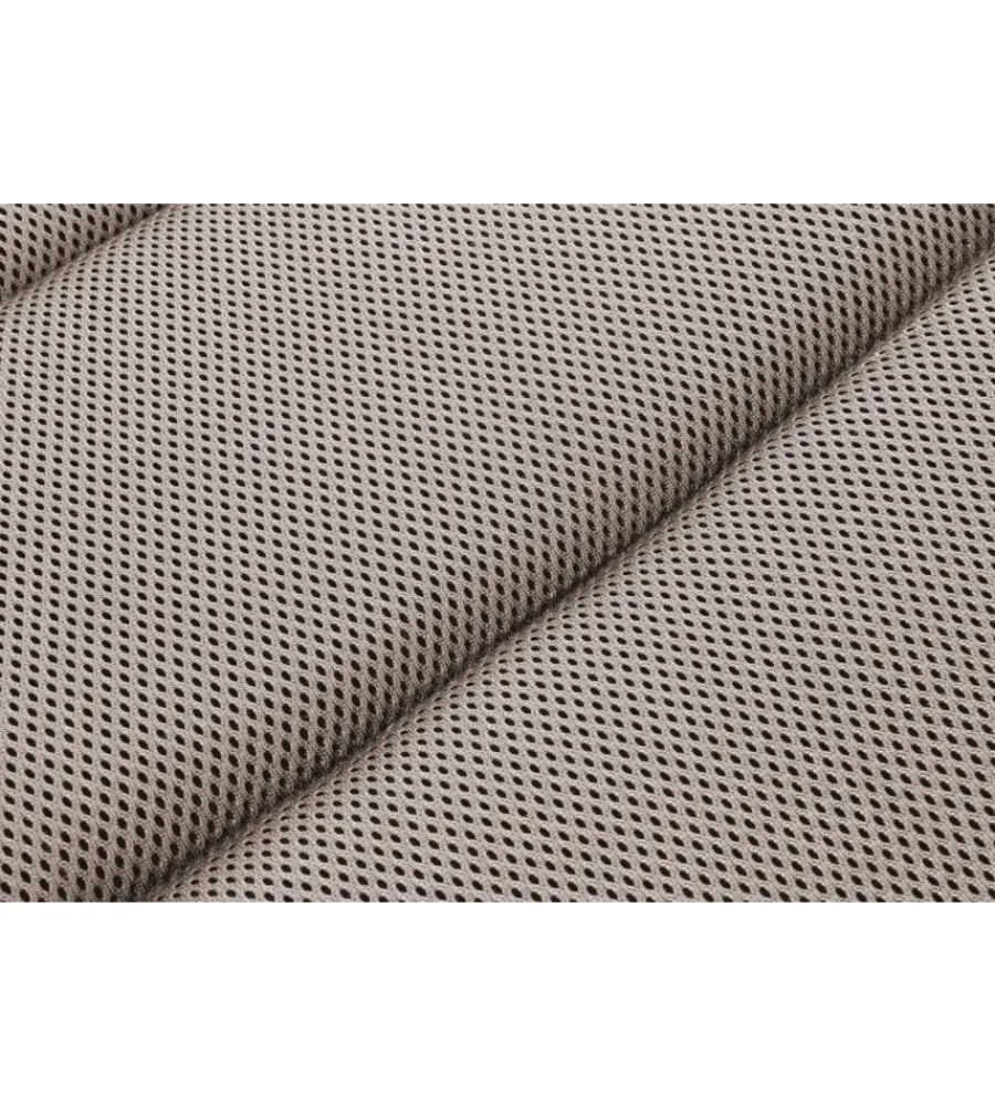 Campeggio-Brunner Sedia da campeggio reclinabile "aravel 3d medium" in alluminio e 3durafeel grigio chiaro 47x44x121 cm