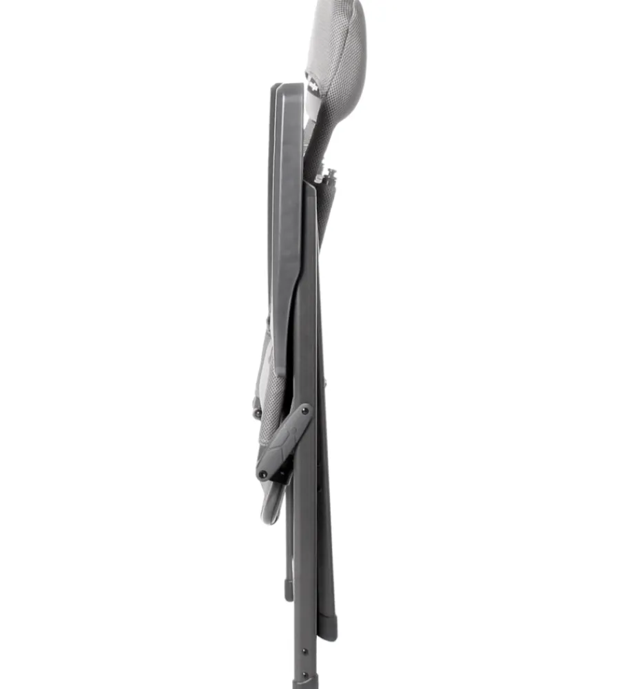Campeggio-Brunner Sedia da campeggio reclinabile "aravel 3d medium" in alluminio e 3durafeel grigio chiaro 47x44x121 cm