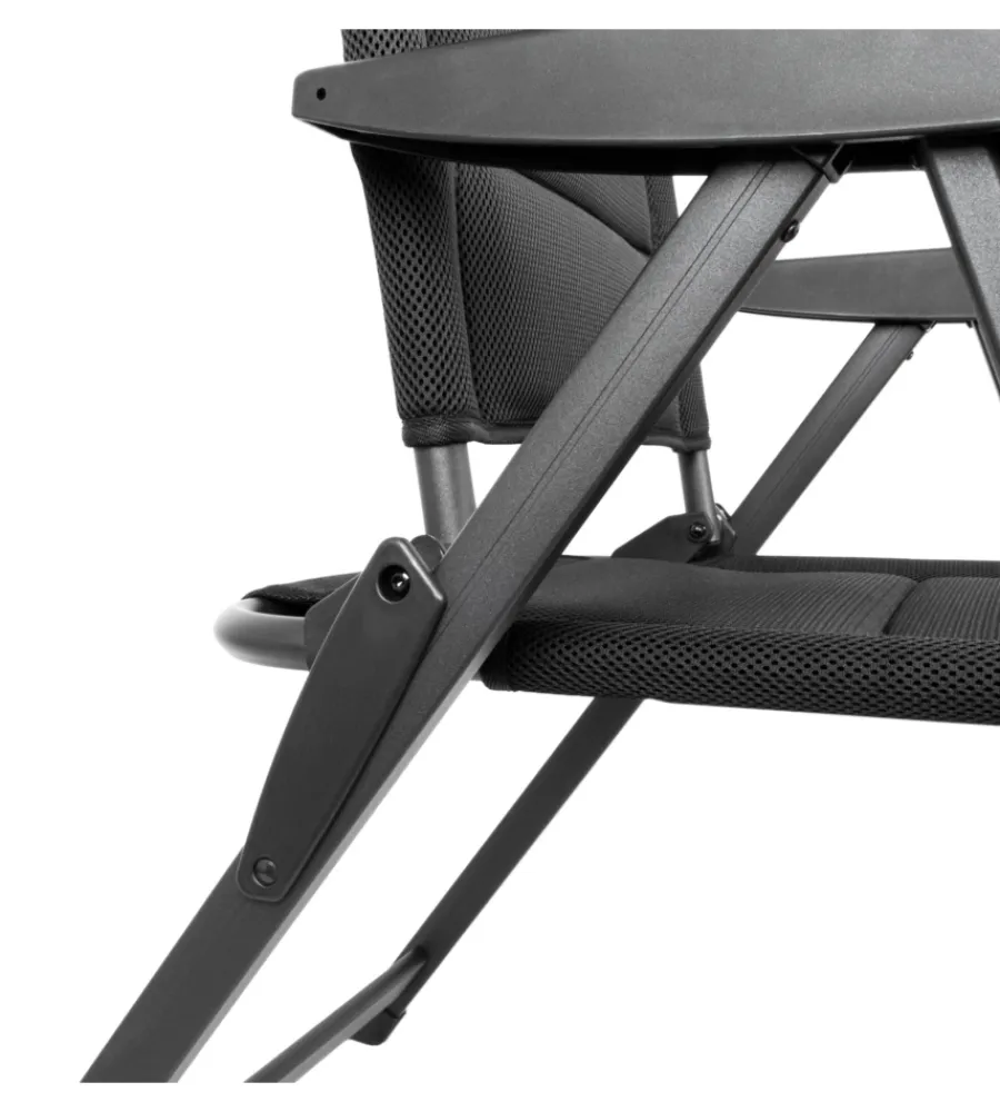Discount Sedia da campeggio reclinabile "skye 3d" in alluminio e 3durafeel nero 47x41x122 cm Campeggio